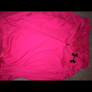 Under armor tight shirt with hoodie